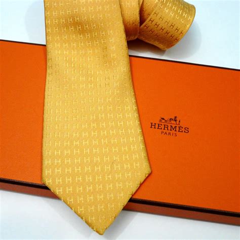 hermes yellow tie faconnee|Faconnee New H tie .